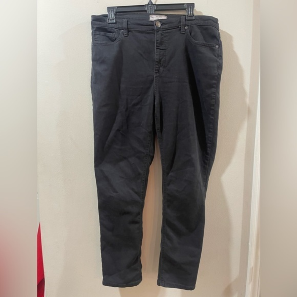 Free People‎ Black Denim Stretch Jeans 31W
